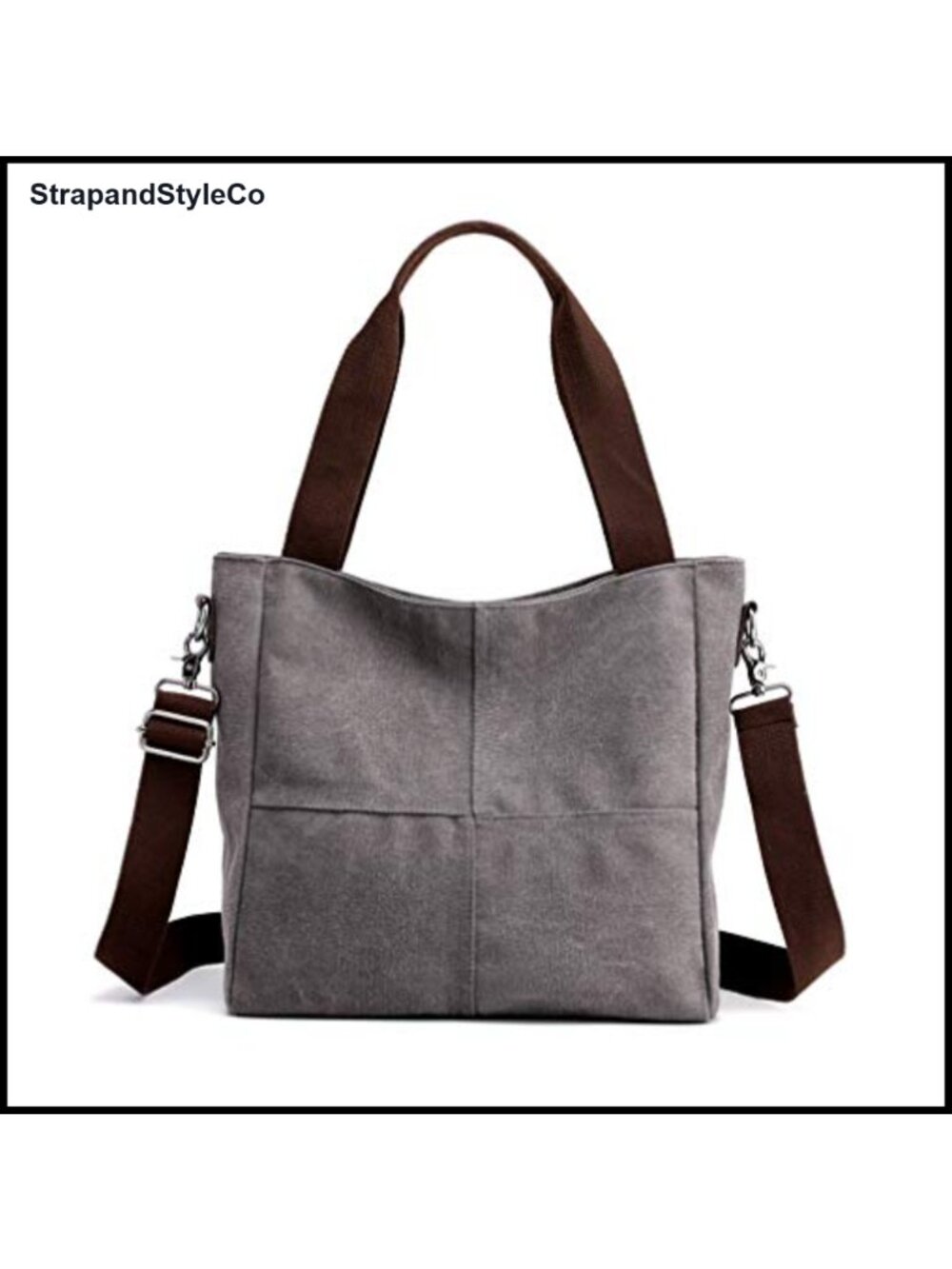 Canvas Tote Bag Satchel Crossbody Shoulder Purse Work Travel